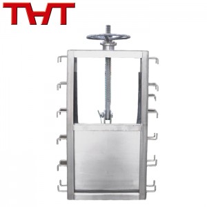 stainless steel channel type penstock valve