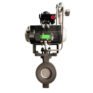 Pneumatic high performance butterfly valve